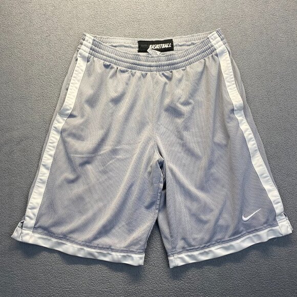 Nike Money White Gray ‎ 2010 Lined Mesh Men's Small Shorts 362664 070,Basketball - Picture 1 of 12